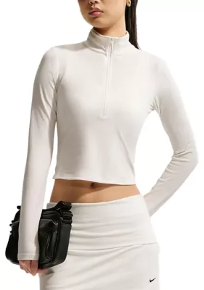 Women's Chill Knit Tight 1/4 Zip Long-Sleeve Ribbed Top