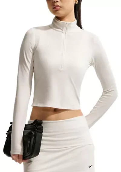 Women's Chill Knit Tight 1/4 Zip Long-Sleeve Ribbed Top