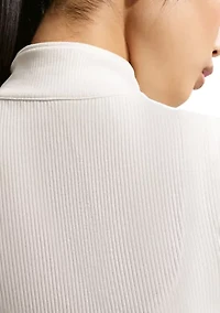 Women's Chill Knit Tight 1/4 Zip Long-Sleeve Ribbed Top