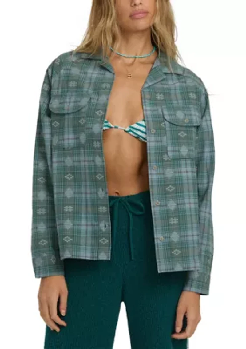 Coastal Breeze Woven Long Sleeve Shirt