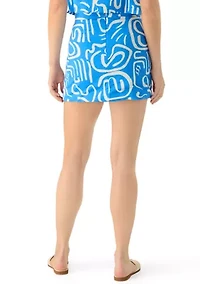 Women's Wave Washed Printed Skirt