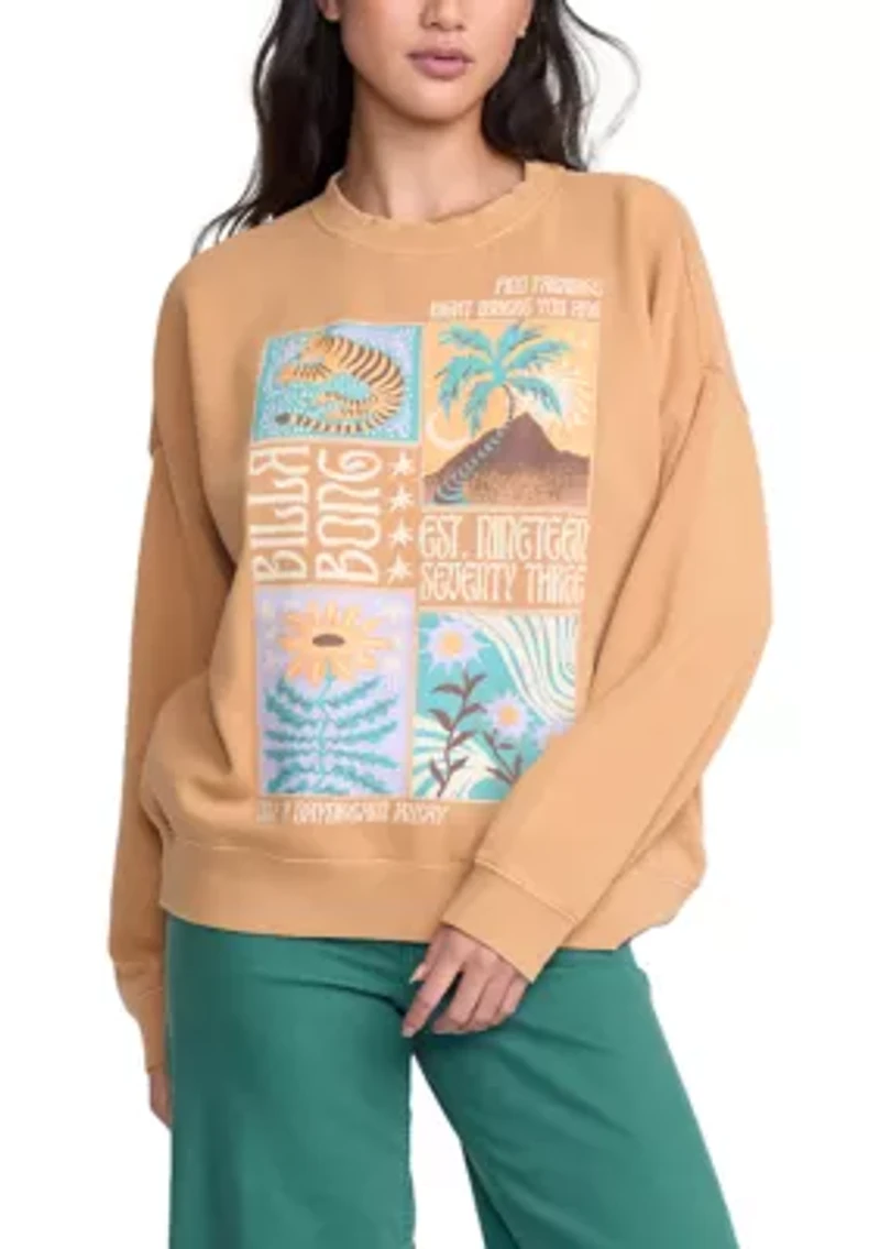 Oversized Pigment-Dyed Fleece Pullover