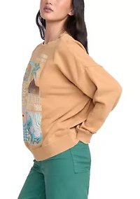 Oversized Pigment-Dyed Fleece Pullover