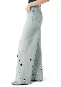 Women's High Rise Wide Leg Pants
