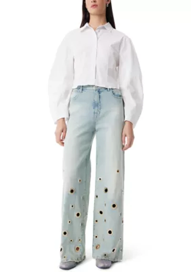 Women's High Rise Wide Leg Pants