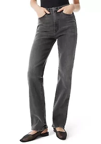 Women's High Rise Slim Straight Leg Pants
