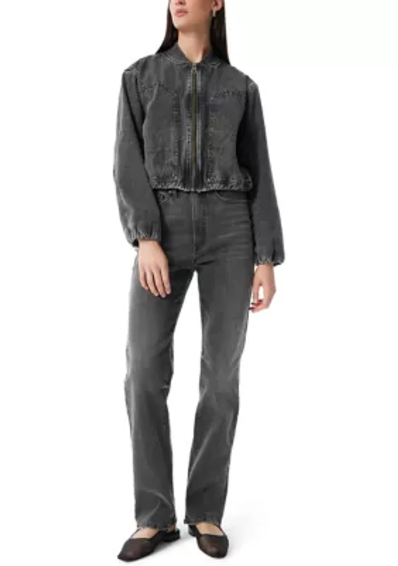 Women's High Rise Slim Straight Leg Pants