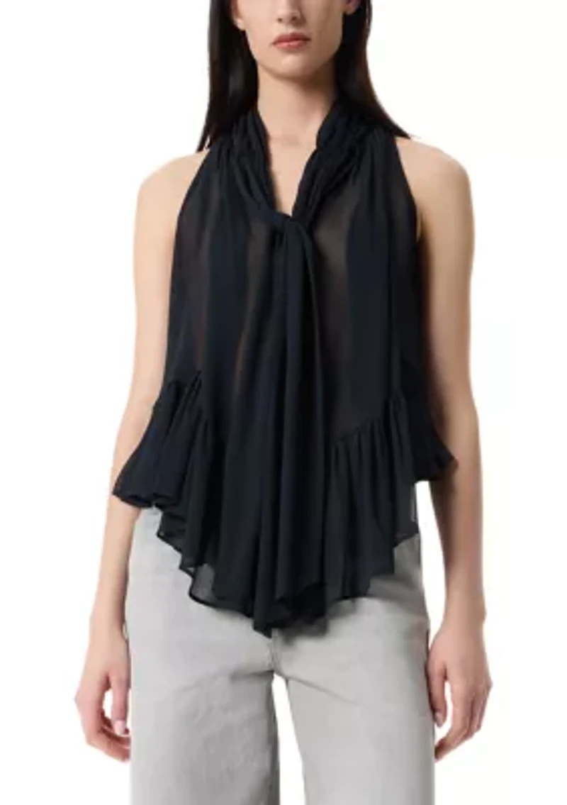 Women's Kellie Volume Halter Neck Top