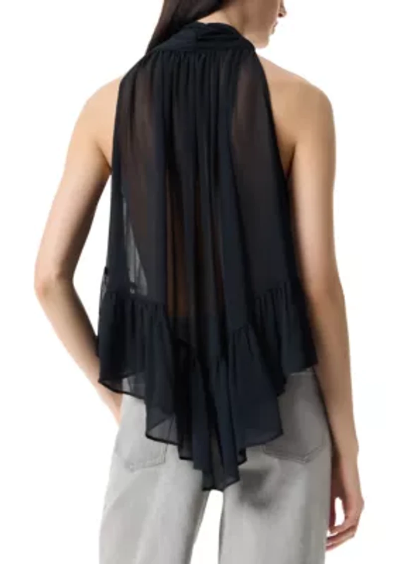 Women's Kellie Volume Halter Neck Top
