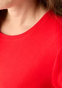 Petite Short Sleeve Crew Neck T-Shirt