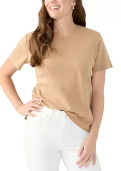 Petite Short Sleeve Heather T-Shirt