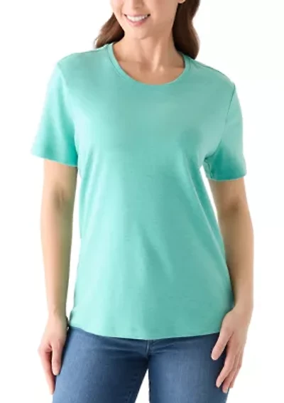 Petite Short Sleeve Heather T-Shirt