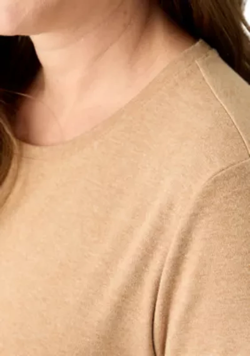 Petite Short Sleeve Heather T-Shirt