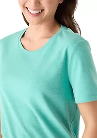Petite Short Sleeve Heather T-Shirt