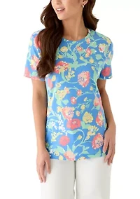 Petite Short Sleeve Print T-Shirt