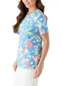 Petite Short Sleeve Print T-Shirt