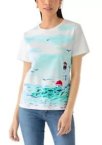 Petite Placement Print T-Shirt