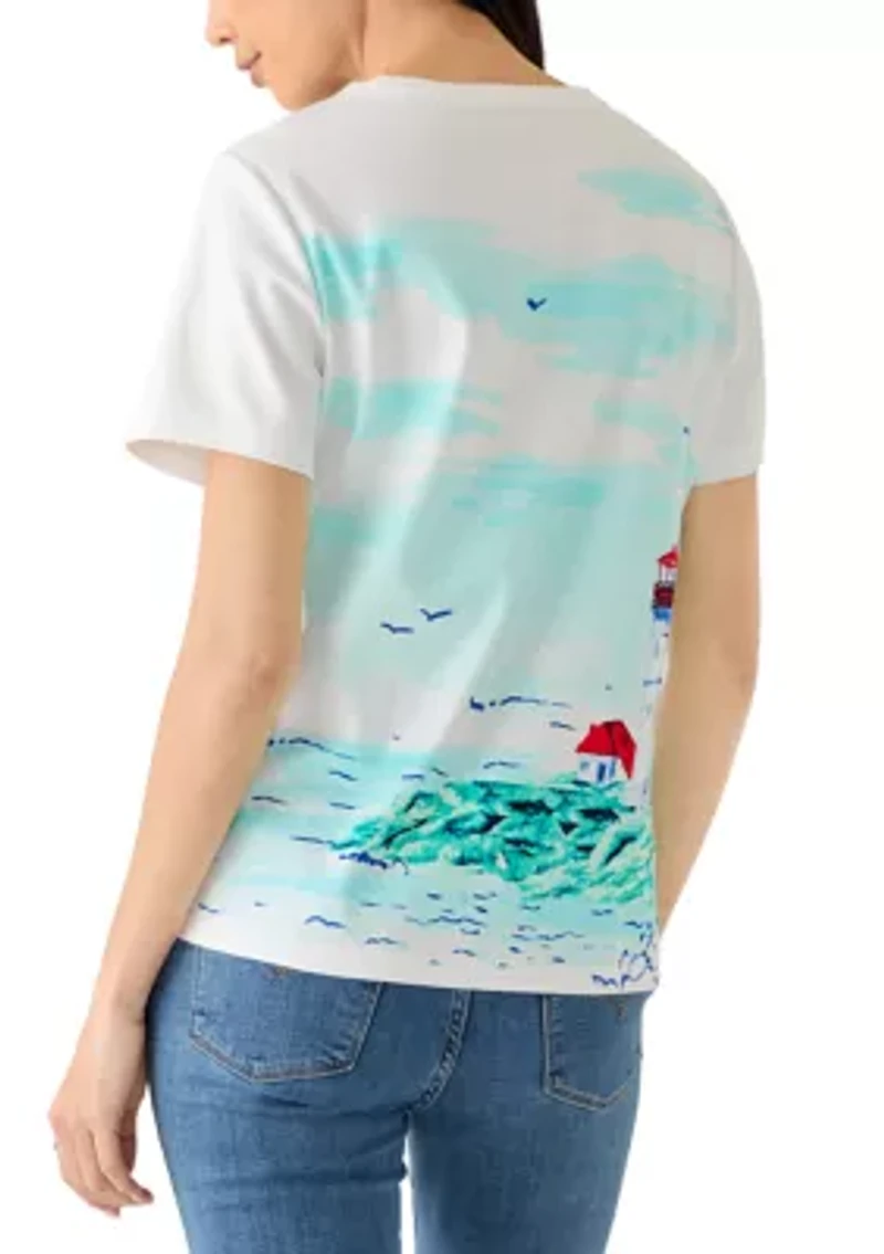 Petite Placement Print T-Shirt