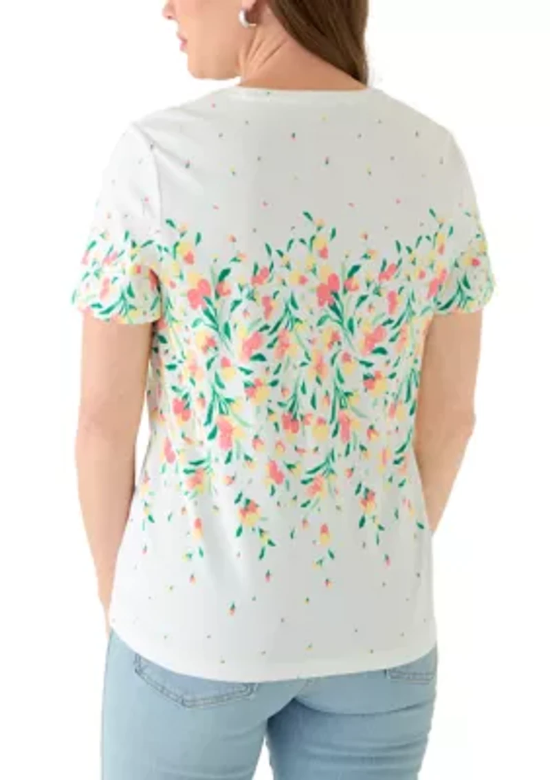 Petite Placement Print T-Shirt