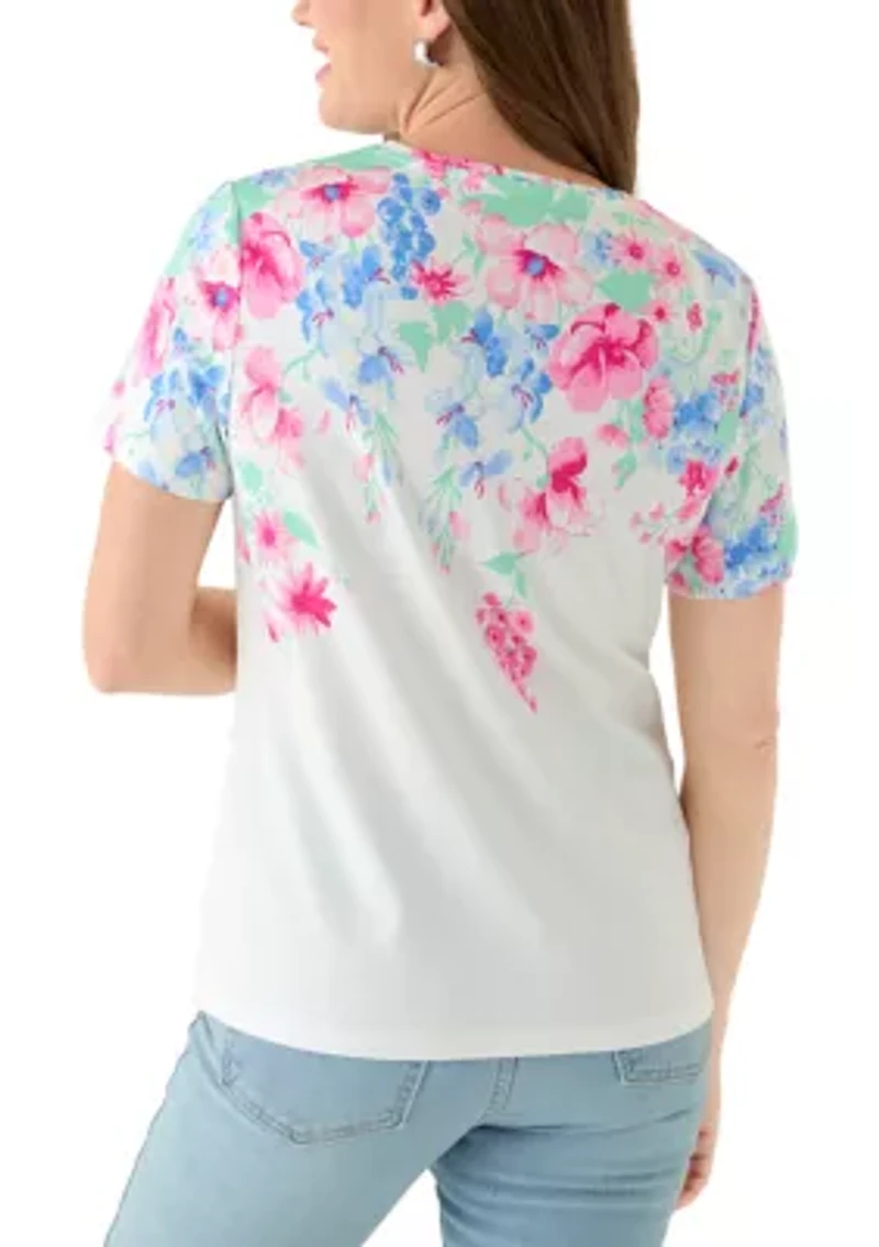 Petite Placement Print T-Shirt