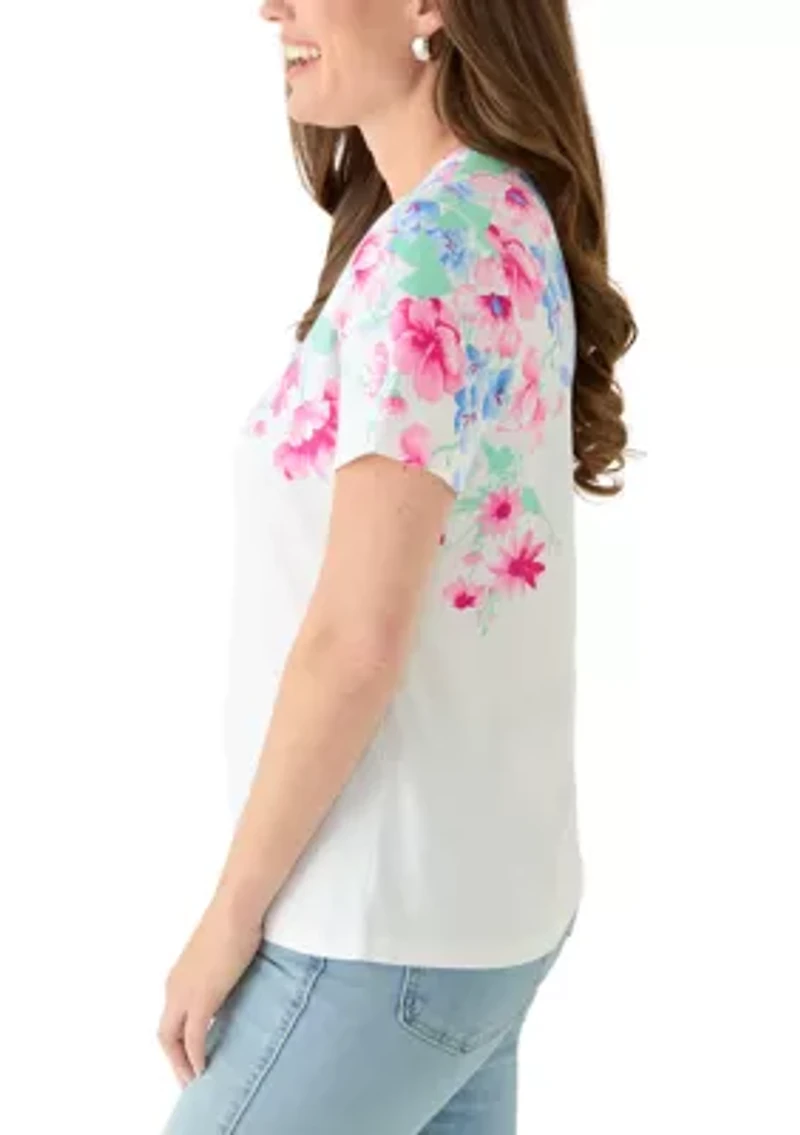 Petite Placement Print T-Shirt