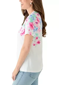 Petite Placement Print T-Shirt