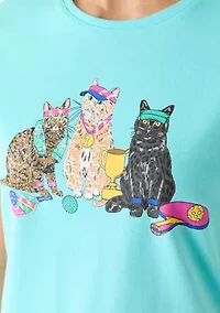 Petite Crew Neck Graphic T-Shirt