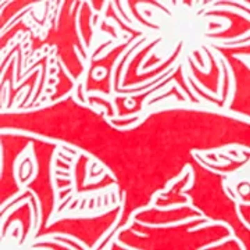 Petite V-Neck Print T-Shirt