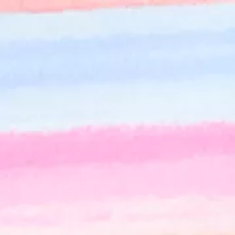 Petite Short Sleeve Striped Cotton V-Neck Top