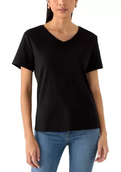 Petite V-Neck T-Shirt
