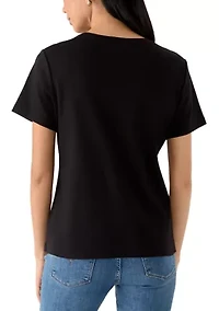 Petite V-Neck T-Shirt