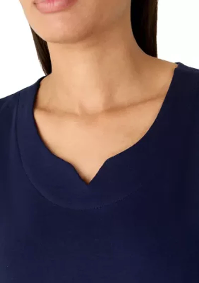 Women's Split Neck Tank Top
