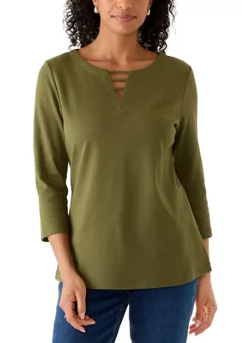 Women's Ladder Neck Top