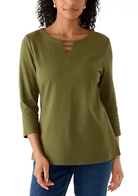 Women's Ladder Neck Top