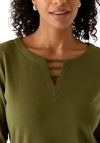 Women's Ladder Neck Top