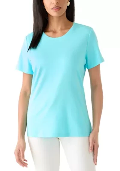 Women's Short Sleeve Crew Neck Fashion T-Shirt