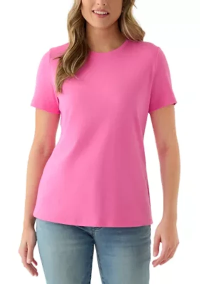 Women's Short Sleeve Crew Neck Fashion T-Shirt