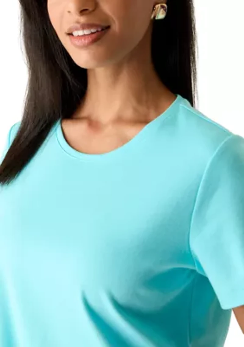 Women's Short Sleeve Crew Neck Fashion T-Shirt