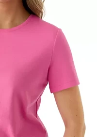 Women's Short Sleeve Crew Neck Fashion T-Shirt