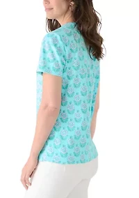 Women's Short Sleeve Print T-Shirt