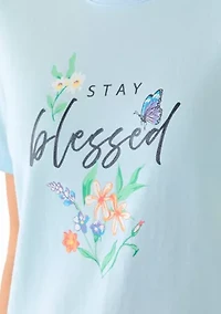 Women's Short Sleeve Crew Neck Graphic Top