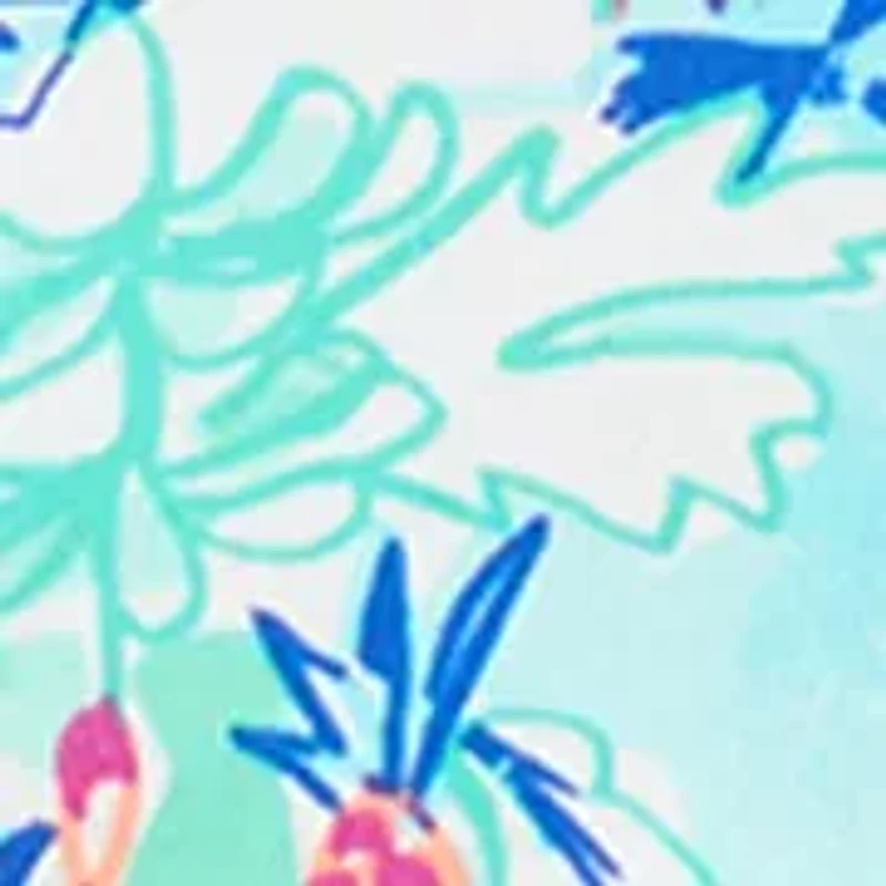 Women's Short Sleeve V-Neck Printed Top