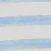 Women's Short Sleeve Crew Neck Striped Printed Top