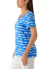 Women's V-Neck Striped T-Shirt