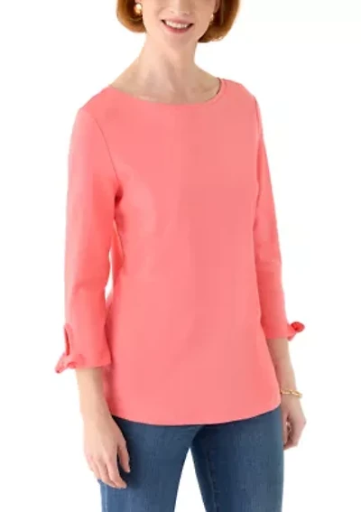 Women's 3/4 Tie Sleeve Shirt