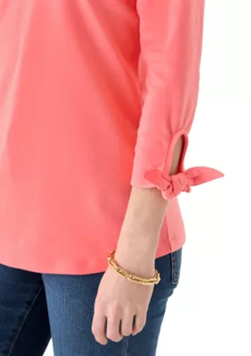 Women's 3/4 Tie Sleeve Shirt