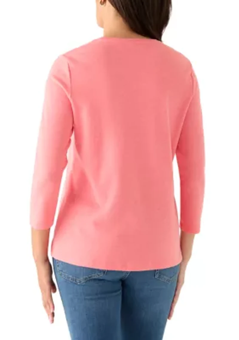 Women's 3/4 Sleeve Shirt