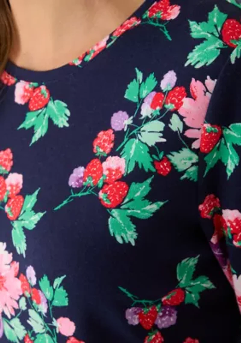 Women's 3/4 Sleeve Print Shirt