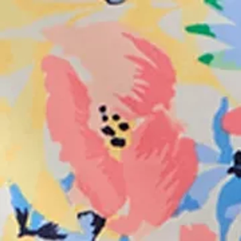 Women's Split Neck Printed T-Shirt