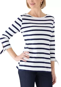 Women's 3/4 Tie Sleeve Shirt